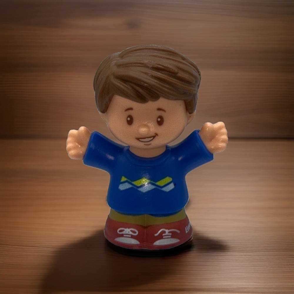 Fisher Price Little People JACK Figure BIG HELPERS HOME Blue Shirt Brown Hair
